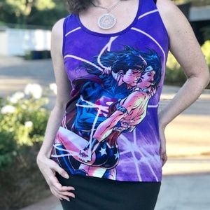 DC Comic Superman & Wonder Woman Tank Top